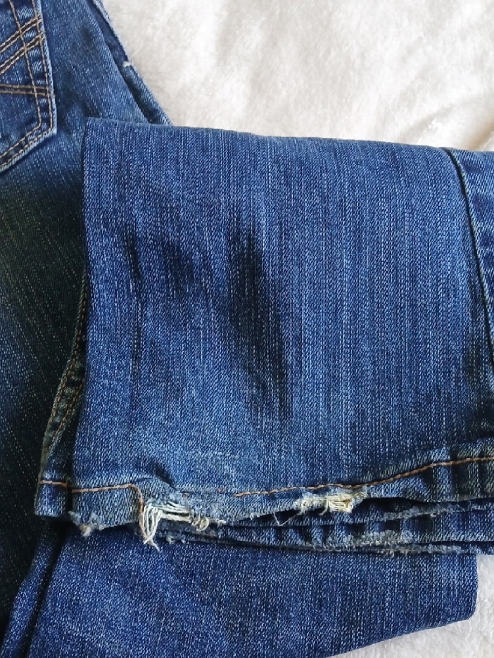 VTG Aeropostale Girl's Denim Dark Blue Skinny Flare Jeans with Zip PocketAccents - Picture 6 of 13